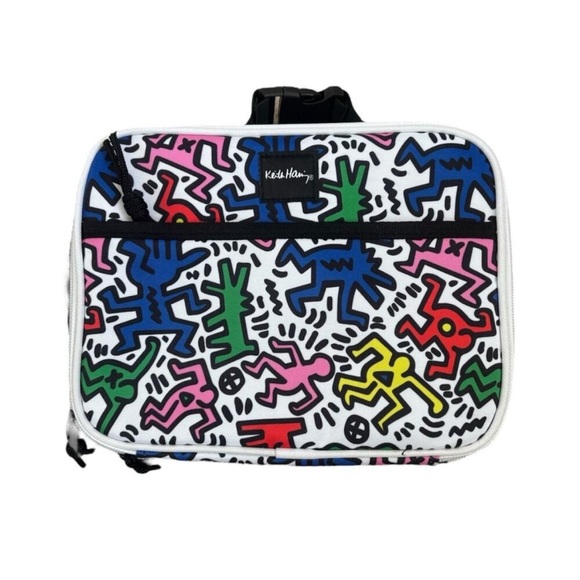 Keith Haring Colorful Art-Inspired Lunch Bag -New - Picture 1 of 4